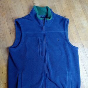 Polo by Ralph Lauren Navy Blue Fleece Vest size  Large Tall